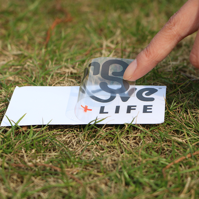 Etichetta trasparente